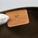 ETRO Paisley Hand Bag PVC Bordeaux Auth am10272V-16