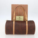 ETRO Paisley Hand Bag PVC Bordeaux Auth am10272V-21