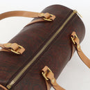 ETRO Paisley Hand Bag PVC Bordeaux Auth am10272V-6