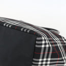 Burberrys Nova Check Tote Bag Nylon Black Silver Auth am10273V-9