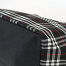 Burberrys Nova Check Tote Bag Nylon Black Silver Auth am10273V-15
