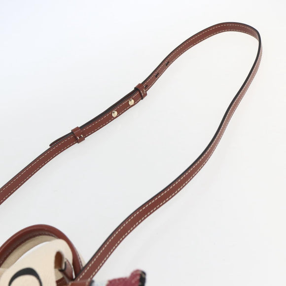 Chloe Woody Hand Bag Canvas Leather 2way Multicolor Silver Auth am10275V