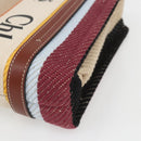 Chloe Woody Hand Bag Canvas Leather 2way Multicolor Silver Auth am10275V-12