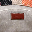 Chloe Woody Hand Bag Canvas Leather 2way Multicolor Silver Auth am10275V-16