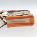 Chloe Woody Hand Bag Canvas Leather 2way Multicolor Silver Auth am10275V-4