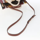 Chloe Woody Hand Bag Canvas Leather 2way Multicolor Silver Auth am10275V-9