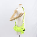 BALENCIAGA LucaGol XS Hand Bag Leather Neon yellow 671309 Auth am10278SAM-31