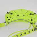 BALENCIAGA LucaGol XS Hand Bag Leather Neon yellow 671309 Auth am10278SAM-6