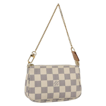 LOUIS VUITTON Damier Azur Mini Pochette Accessoires Pouch N63005 Auth am10279V
