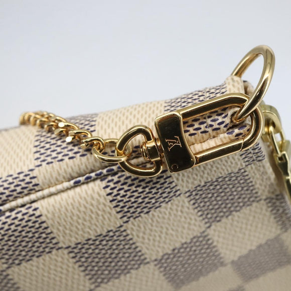LOUIS VUITTON Damier Azur Mini Pochette Accessoires Pouch N63005 Auth am10279V