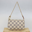 LOUIS VUITTON Damier Azur Mini Pochette Accessoires Pouch N63005 Auth am10279V-12