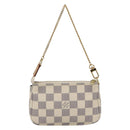 LOUIS VUITTON Damier Azur Mini Pochette Accessoires Pouch N63005 Auth am10279V-2