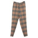 Burberrys Nova Check Pants Canvas Beige Auth am10285-1