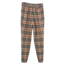 Burberrys Nova Check Pants Canvas Beige Auth am10285-2