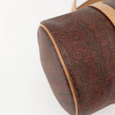 ETRO Paisley Hand Bag PVC Bordeaux Gold Auth am10286V-16