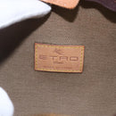 ETRO Paisley Hand Bag PVC Bordeaux Gold Auth am10286V-17