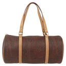 ETRO Paisley Hand Bag PVC Bordeaux Gold Auth am10286V-13