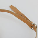 BURBERRY Nova Check Hand Bag Leather PVC 2 Set White Light Blue Auth am10287-14