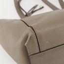 Chloe Milo Tote Bag Leather Beige Gold Auth am10289-16