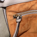 Chloe Milo Tote Bag Leather Beige Gold Auth am10289-19