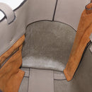 Chloe Milo Tote Bag Leather Beige Gold Auth am10289-21