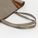 Chloe Milo Tote Bag Leather Beige Gold Auth am10289-7