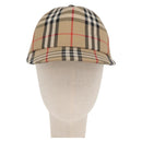BURBERRY Novachek Cap Canvas Size M Beige Auth am10292V-2