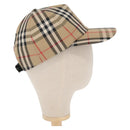 BURBERRY Novachek Cap Canvas Size M Beige Auth am10292V-5