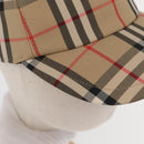 BURBERRY Novachek Cap Canvas Size M Beige Auth am10292V-8