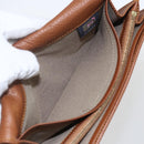 FENDI Zucchino Canvas Long Wallet Brown Gold Auth am10296V-17