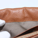 FENDI Zucchino Canvas Long Wallet Brown Gold Auth am10296V-12