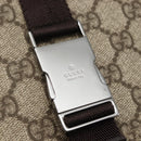 GUCCI GG Supreme Shoulder Bag PVC Leather Beige Silver 122373 Auth am10297V-18