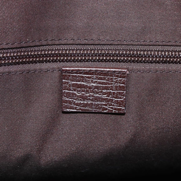 GUCCI GG Supreme Shoulder Bag PVC Leather Beige Silver 122373 Auth am10297V