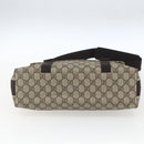 GUCCI GG Supreme Shoulder Bag PVC Leather Beige Silver 122373 Auth am10297V-5