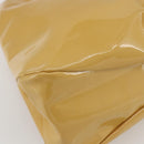 Salvatore Ferragamo Vala Hand Bag Enamel Yellow Gold Auth am10303-14