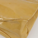 Salvatore Ferragamo Vala Hand Bag Enamel Yellow Gold Auth am10303-15