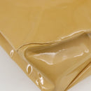 Salvatore Ferragamo Vala Hand Bag Enamel Yellow Gold Auth am10303-16