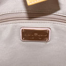 Salvatore Ferragamo Vala Hand Bag Enamel Yellow Gold Auth am10303-17