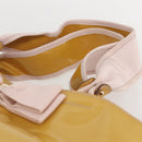Salvatore Ferragamo Vala Hand Bag Enamel Yellow Gold Auth am10303-8