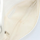 CHANEL Matelasse Chain Shoulder Bag Caviar Skin White Silver CC Auth am10305V-10