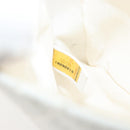 CHANEL Matelasse Chain Shoulder Bag Caviar Skin White Silver CC Auth am10305V-11