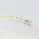 CHANEL Matelasse Chain Shoulder Bag Caviar Skin White Silver CC Auth am10305V-14