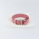 Christian Dior CD Flower Belt Leather Size 85 Pink Auth am10306V-13