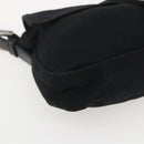 FENDI Jersey Mamma bucket Shoulder Bag Nylon Black Silver Auth am10308V-14