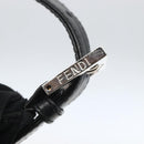 FENDI Jersey Mamma bucket Shoulder Bag Nylon Black Silver Auth am10308V-10