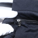 FENDI Jersey Mamma bucket Shoulder Bag Nylon Black Silver Auth am10308V-17