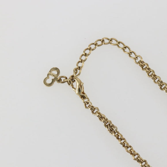 Christian Dior Necklace metal Gold Tone Auth am10310