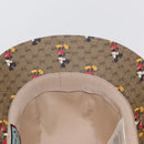 GUCCI Micro GG Supreme Disney Hat PVC Size M Beige 602978 Auth am10313SAM-10