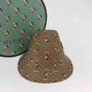 GUCCI Micro GG Supreme Disney Hat PVC Size M Beige 602978 Auth am10313SAM-12