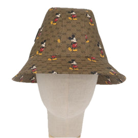GUCCI Micro GG Supreme Disney Hat PVC Size M Beige 602978 Auth am10313AM - 0